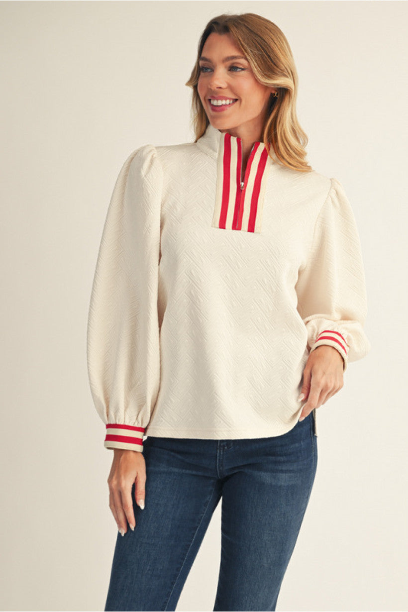 Ivory Long Puff Sleeve