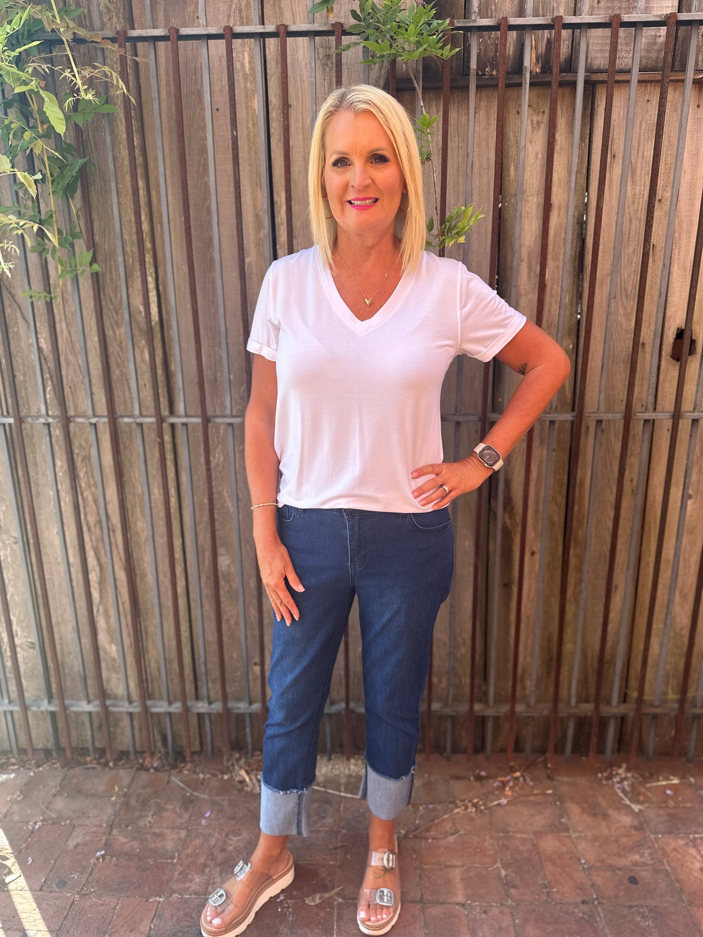 ZIPPER CAPRI W/ CUFF