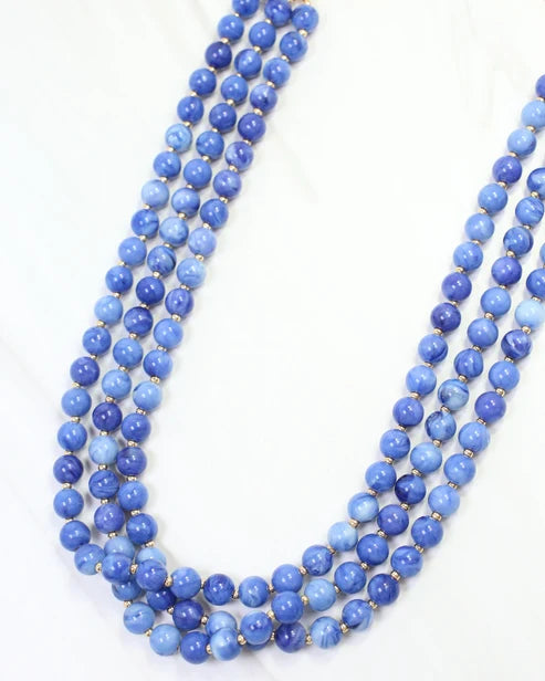 BRINLEY BEADED LAYERED NECKLACE
