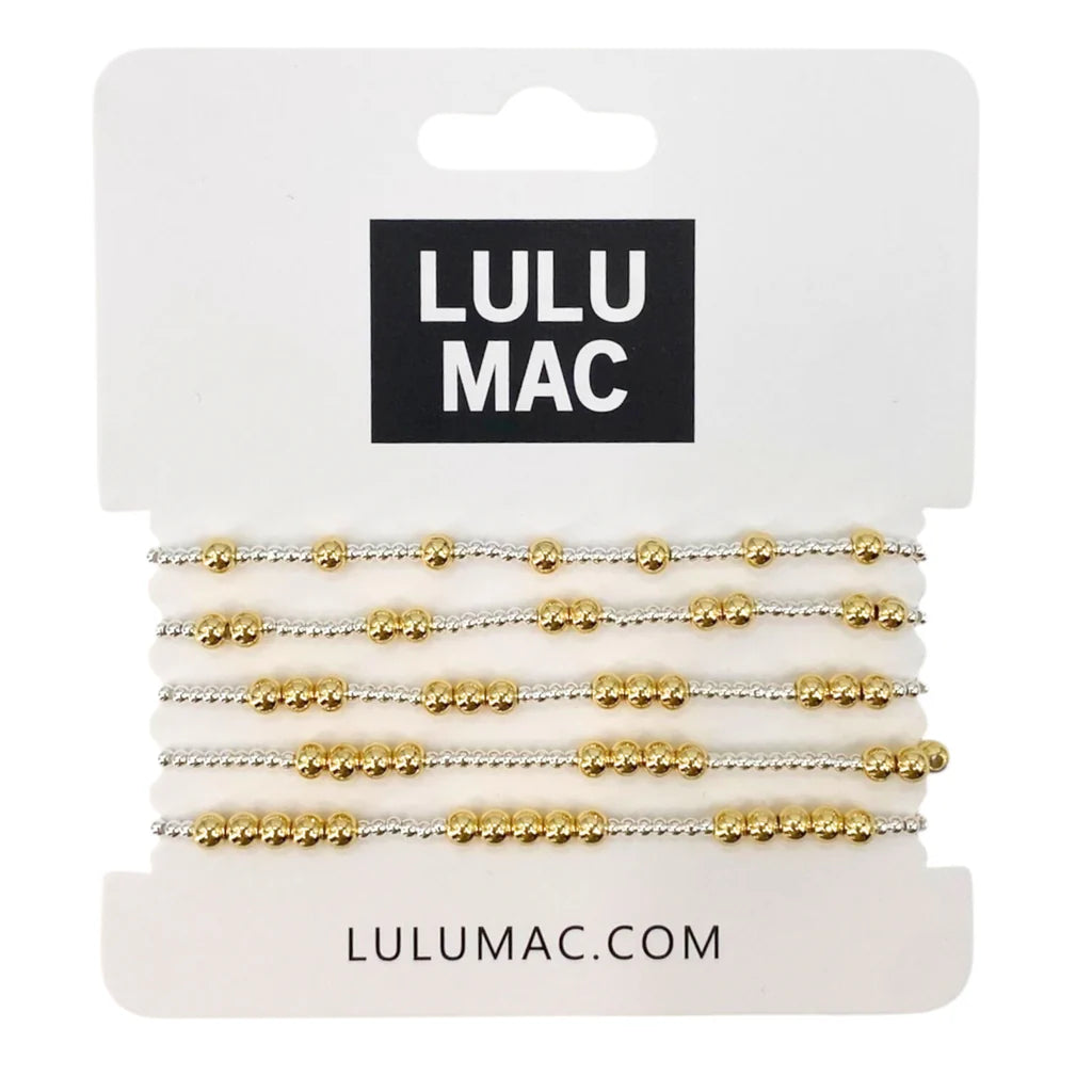 LuluMac Gold Bead Bracelets