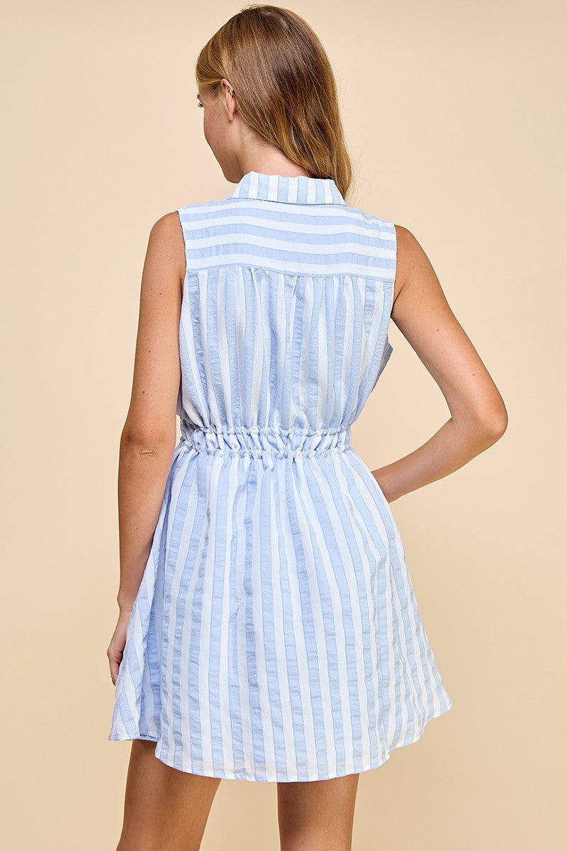 BLUE STRIPE DRESS
