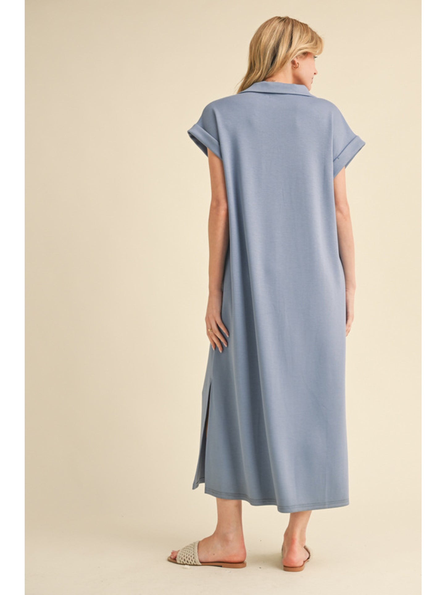 DENIM BLUE MAXI W/SLIT