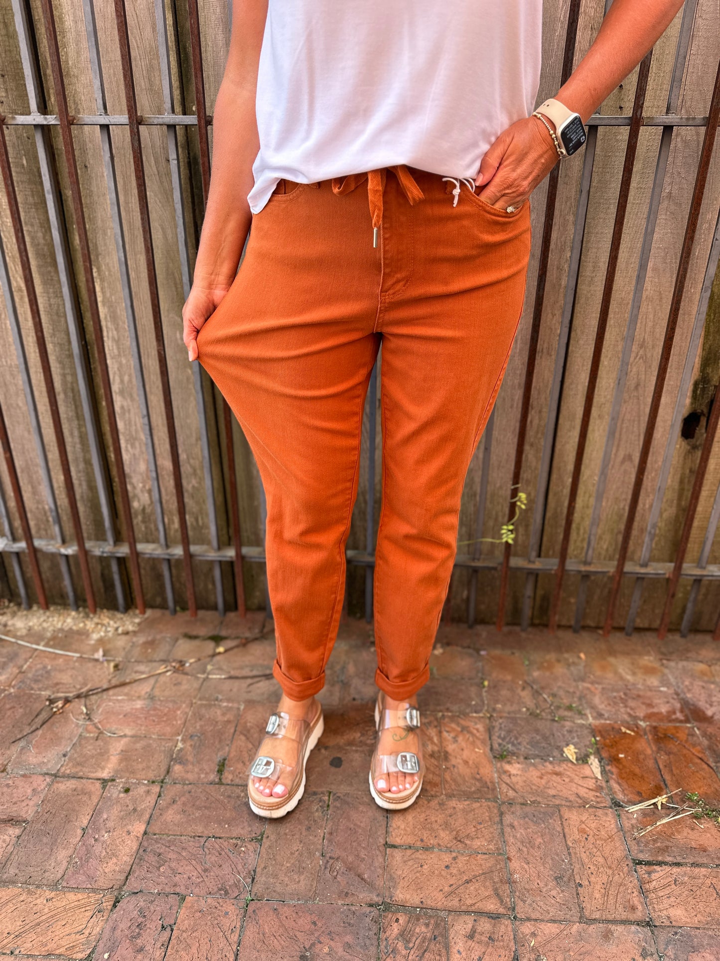 AUB ORANGE JOGGERS