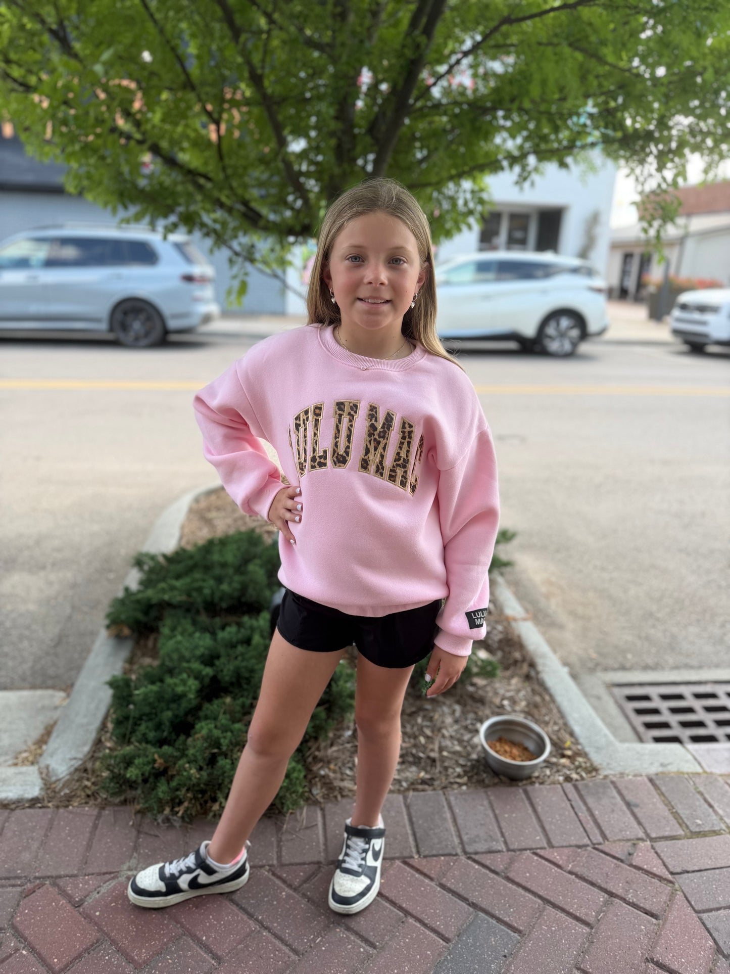 Y LEO LIGHT PINK SWEATSHIRT