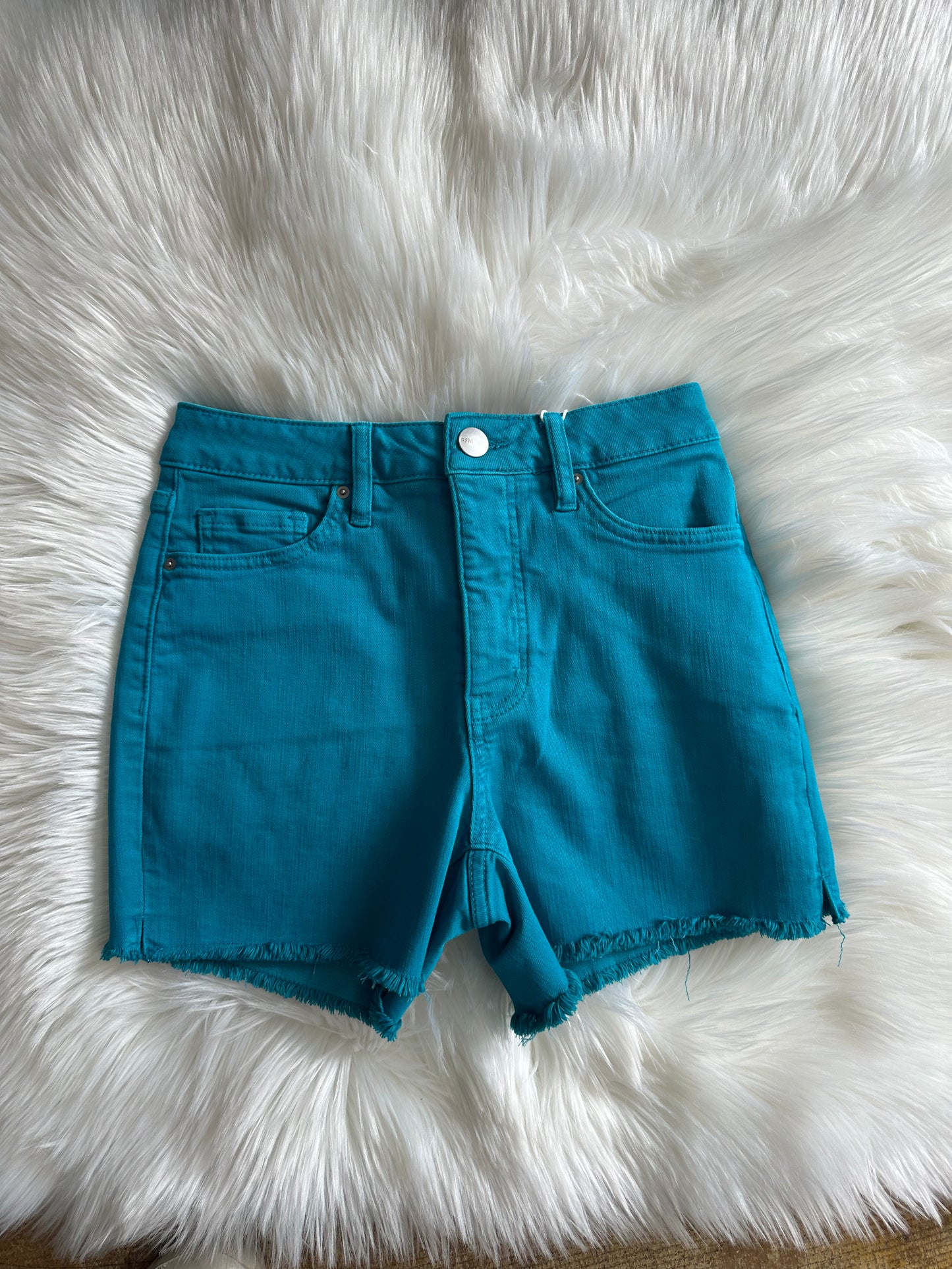 CRYSTAL TEAL FRAY SHORT