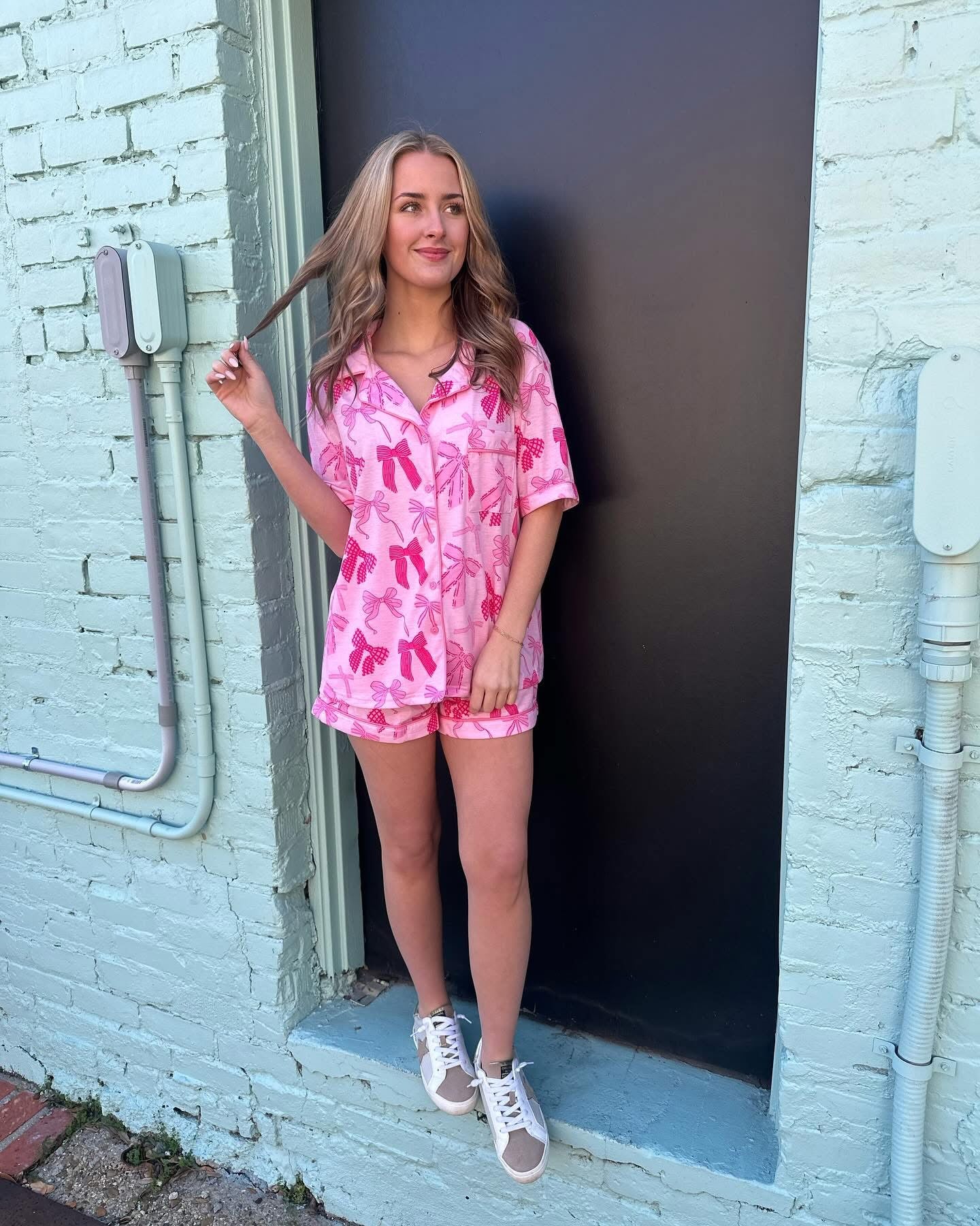 PINK BOW PAJAMAS