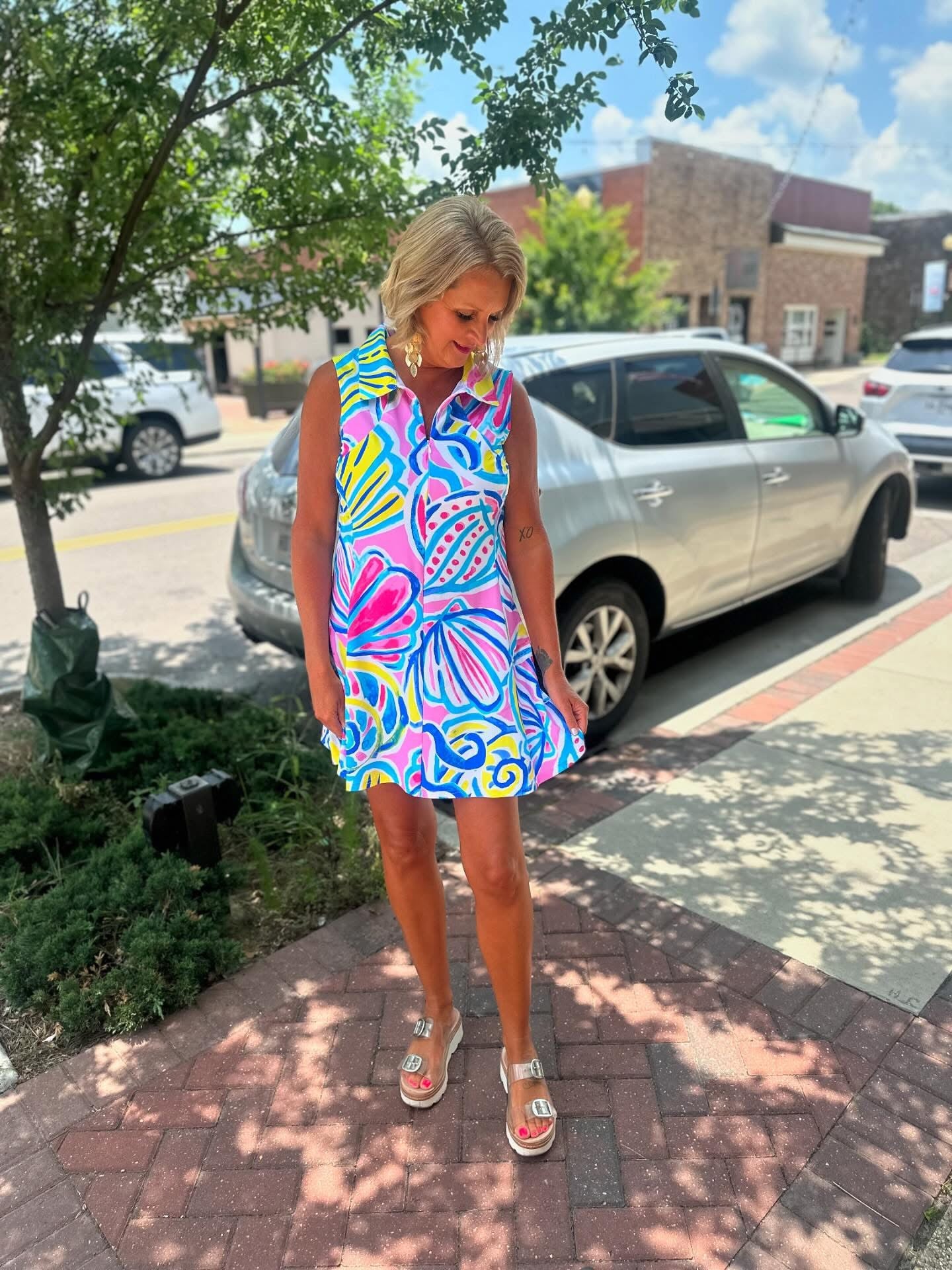 PINK CANDACE DRESS W/SH