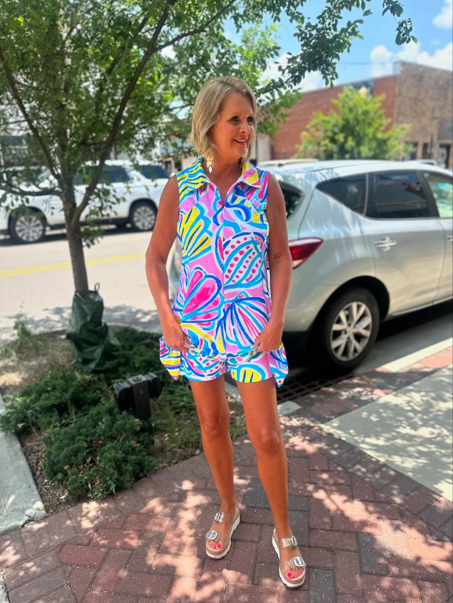 PINK CANDACE DRESS W/SH
