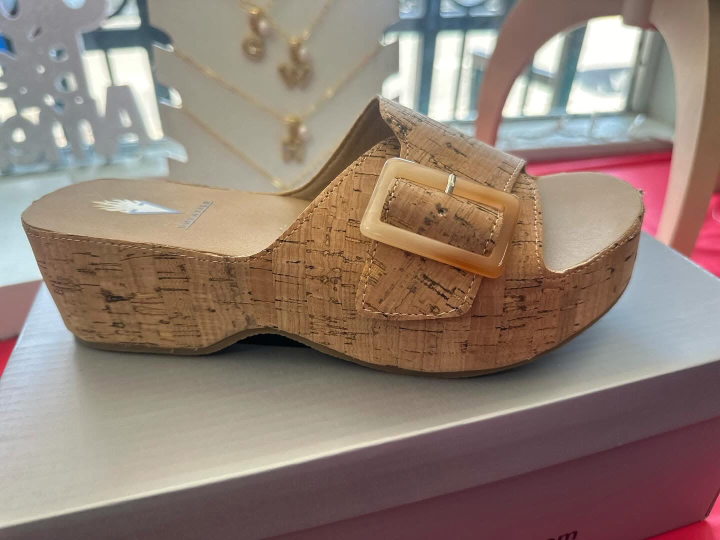 Bertha Faux Leather Cork Sandal