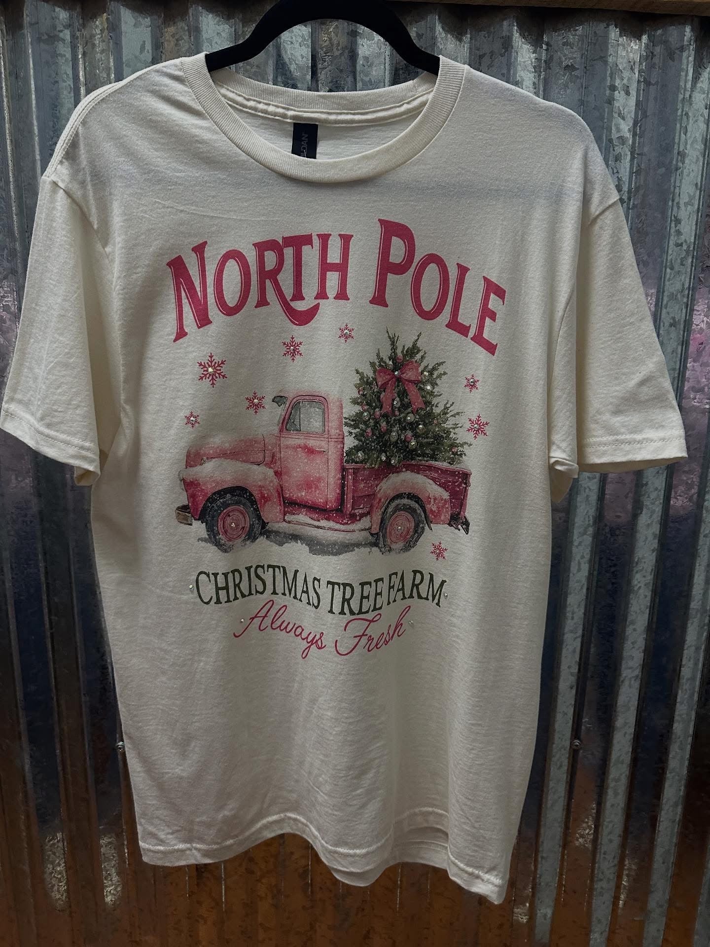 Tree Farm Truck Bling Tee