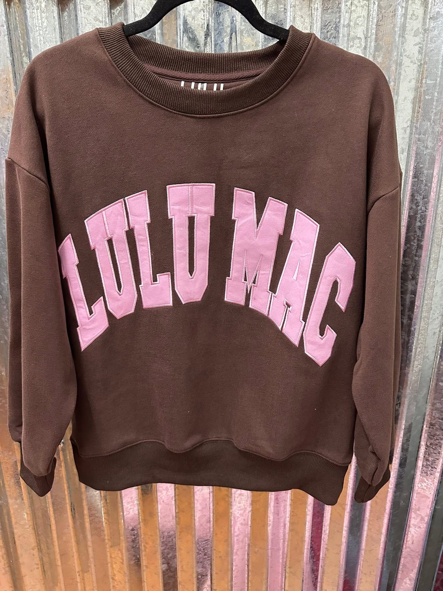 LULU MAC BROWN W/PINK