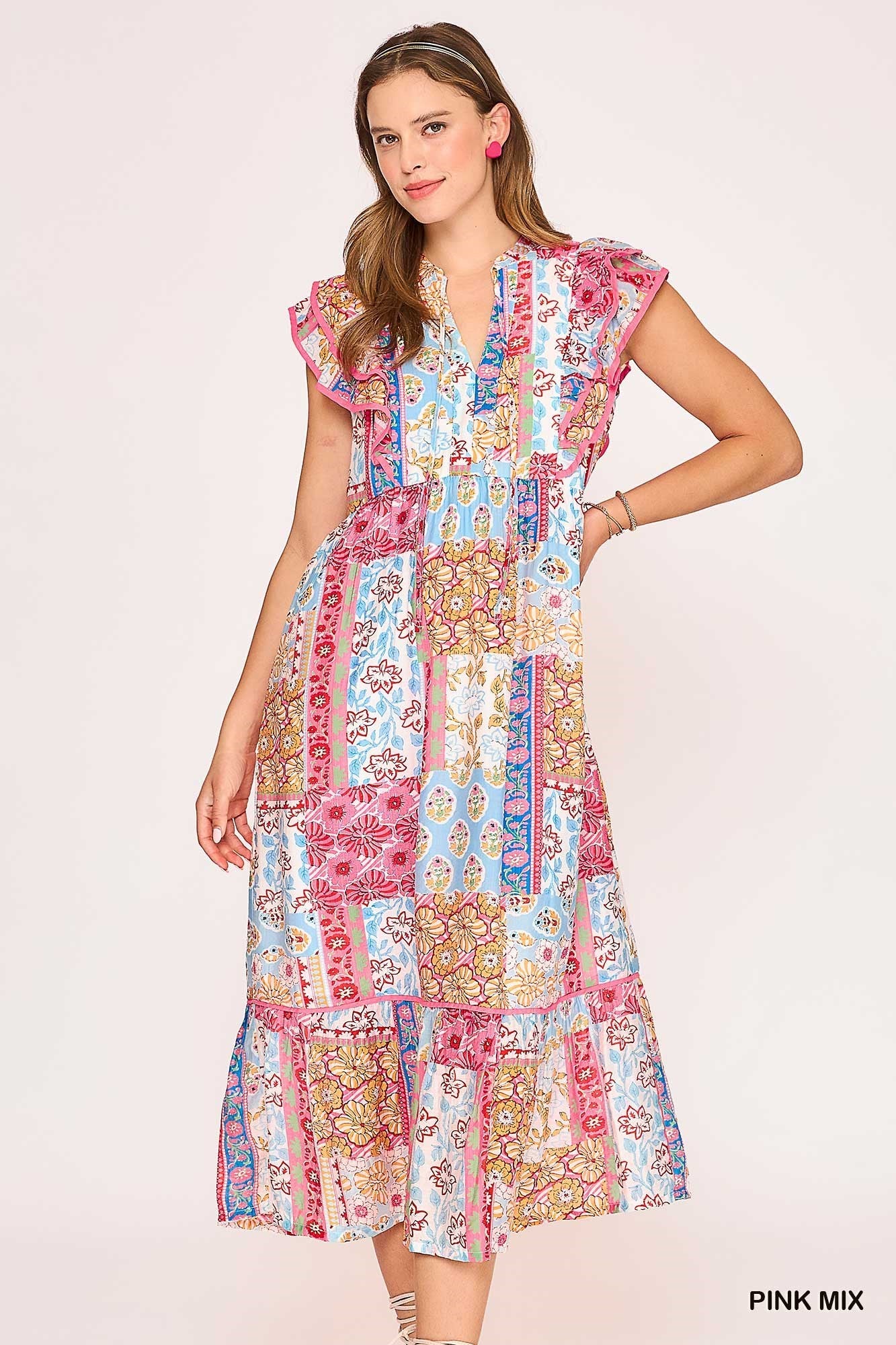 PINK FLORAL MIX MAXI