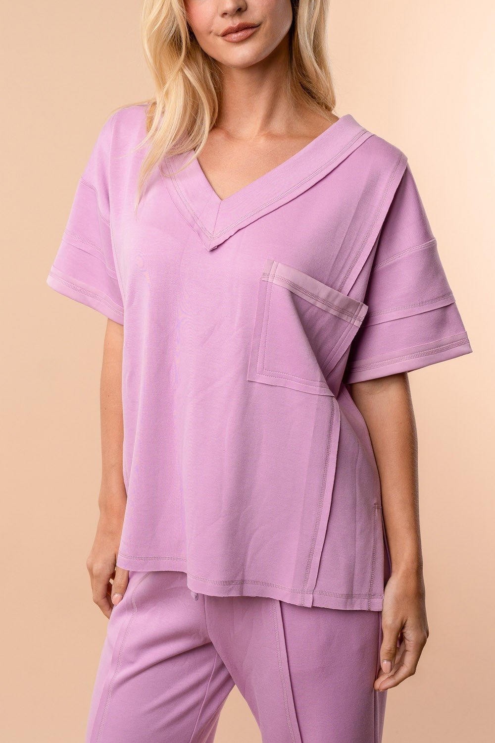 +LILAC OVERSIZED TOP