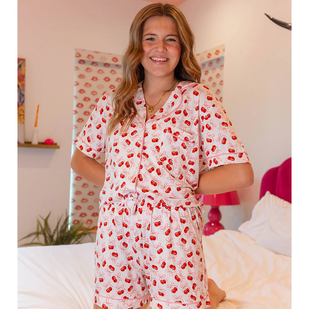 LuluMac Bow Cherry PJS