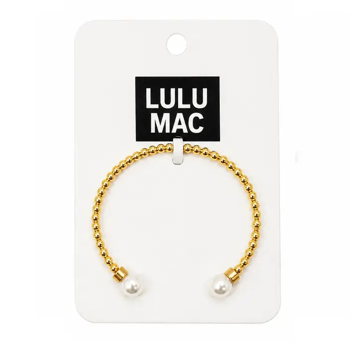 LULU MAC GOLD/PEARL BRACELET