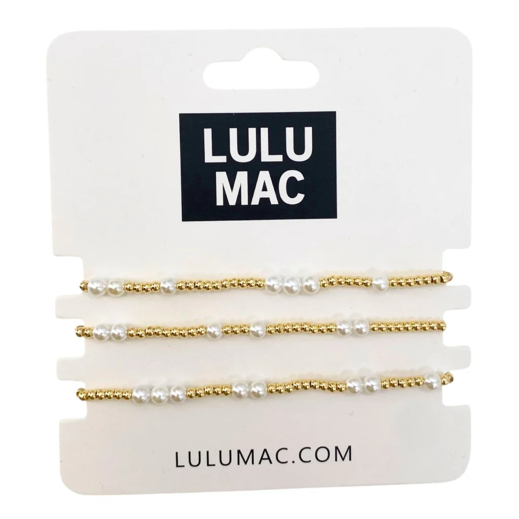 LuluMac Gold/Pearl Bracelets