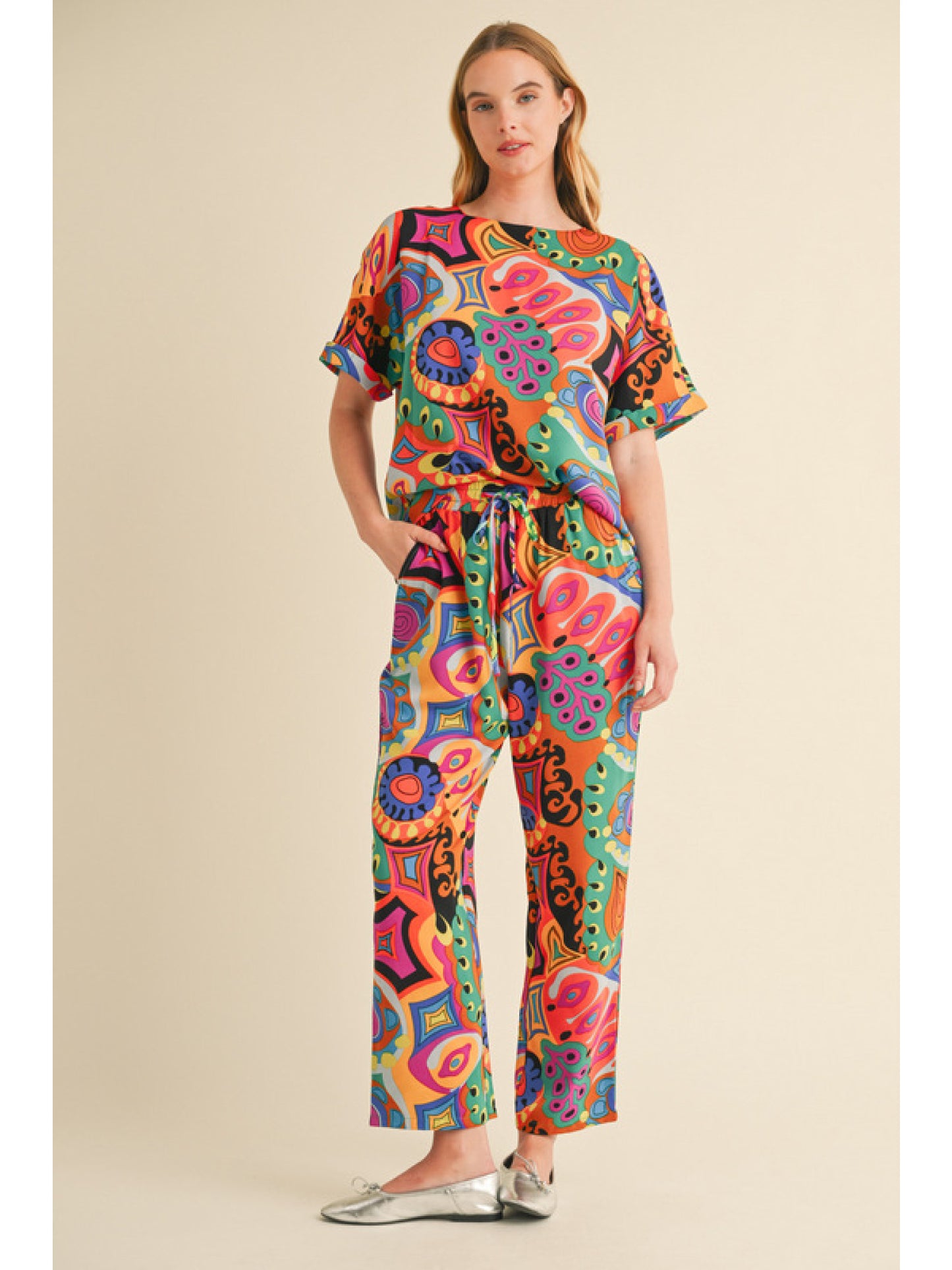 GREEN MIX LOUNGEWEAR SET