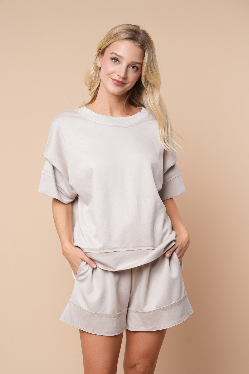 +STONE OVERSIZED TOP