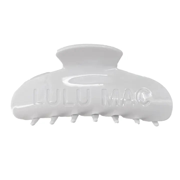 Lulu Mac Hair Clips WHITE