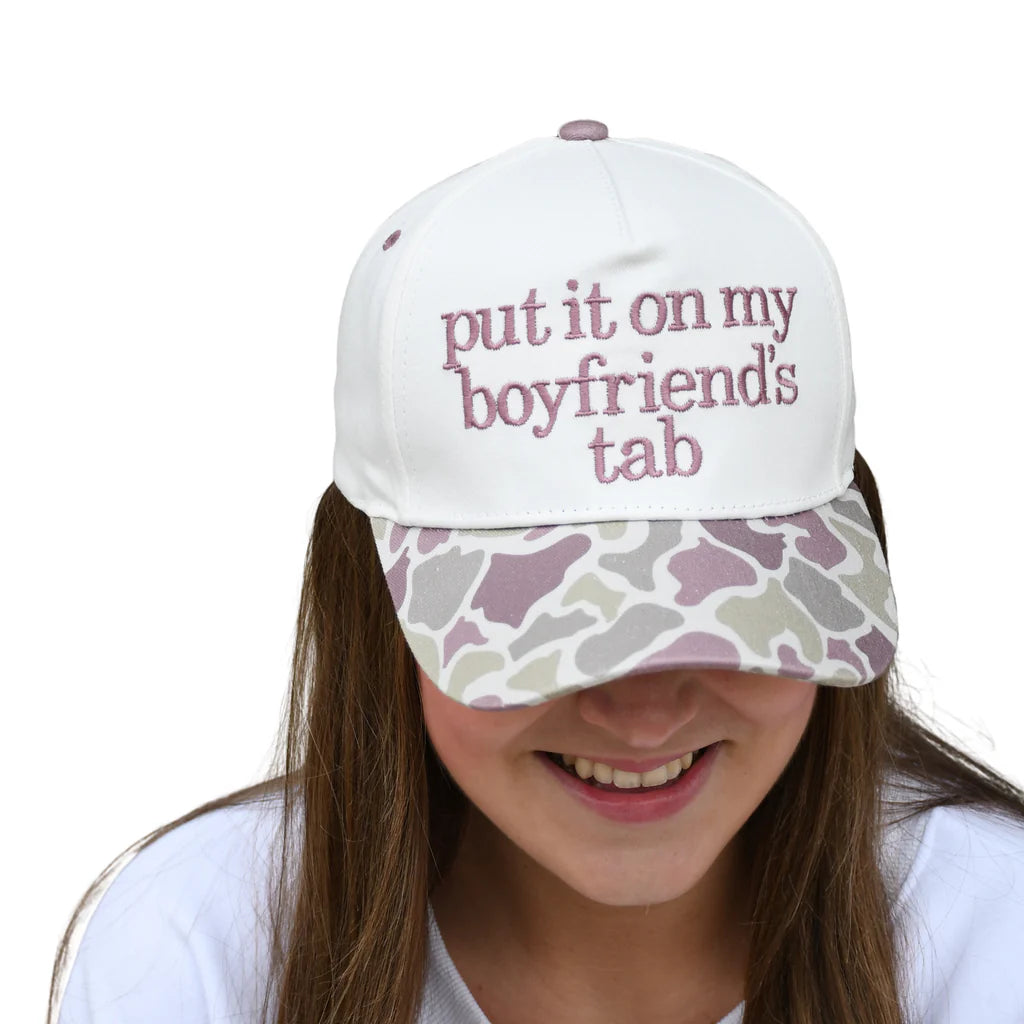 LuluMac Boyfriends Tab Light Camo Hat