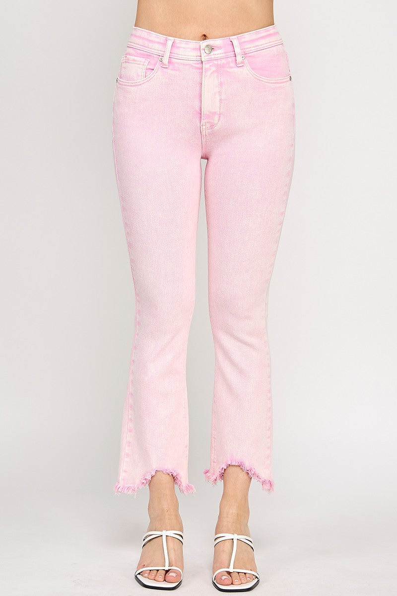 High Rise Kick Flare, PINK