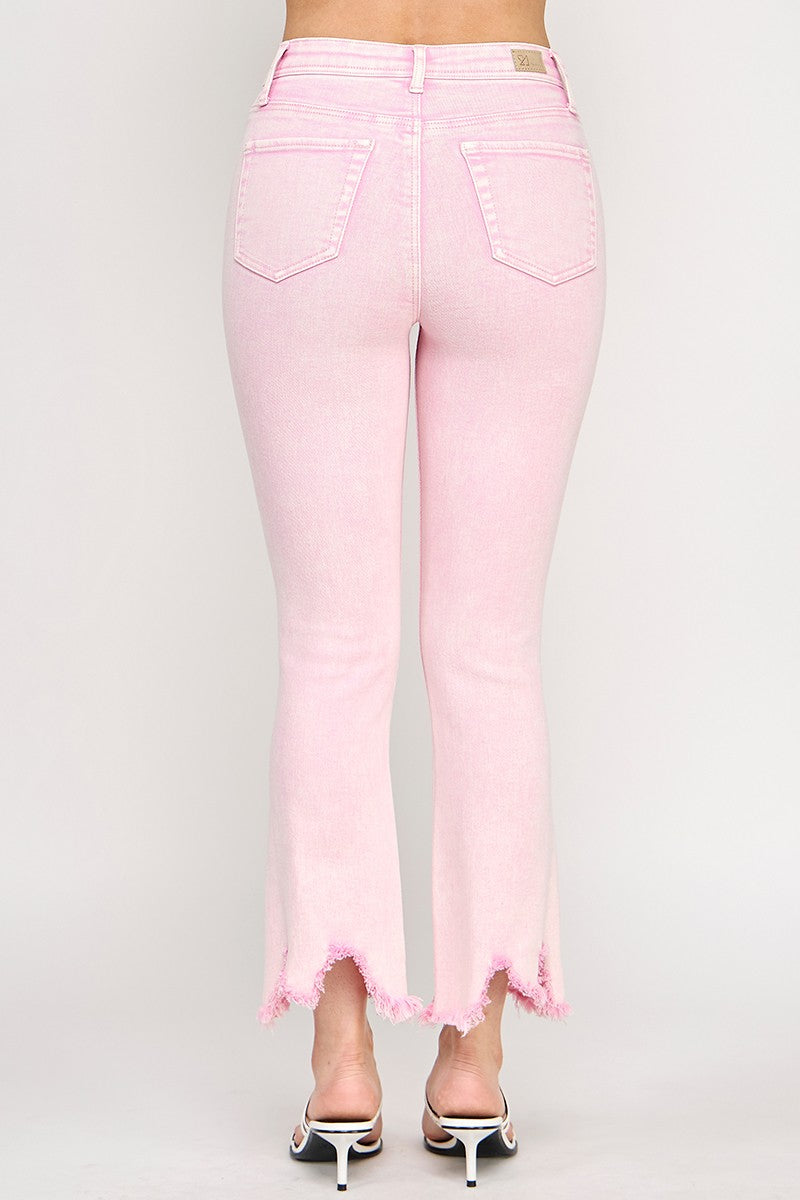 High Rise Kick Flare, PINK