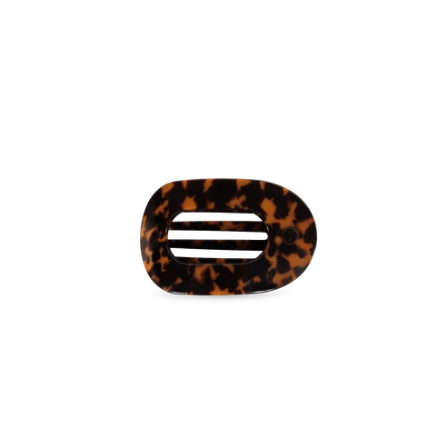 Tortoise Tiny Flat Round Clip