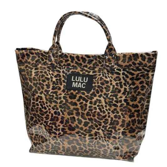 LULU MAC TOTE BAG LEOPARD