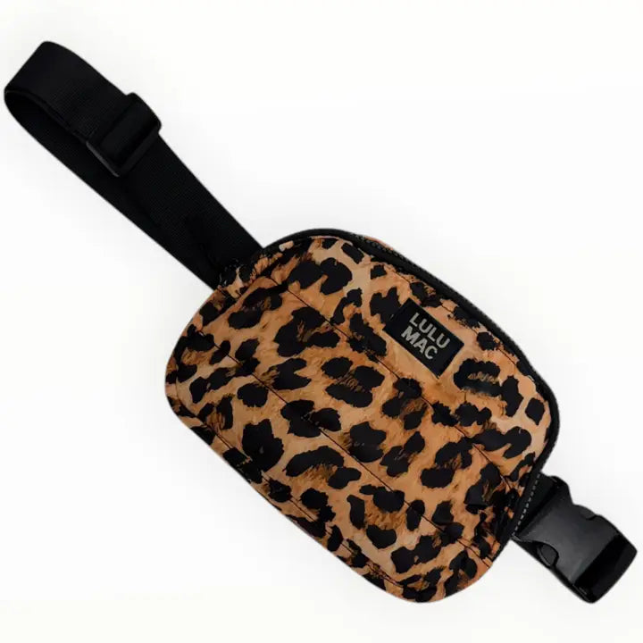 Puffer Belt Bag- Leopard