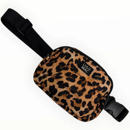Puffer Belt Bag- Leopard