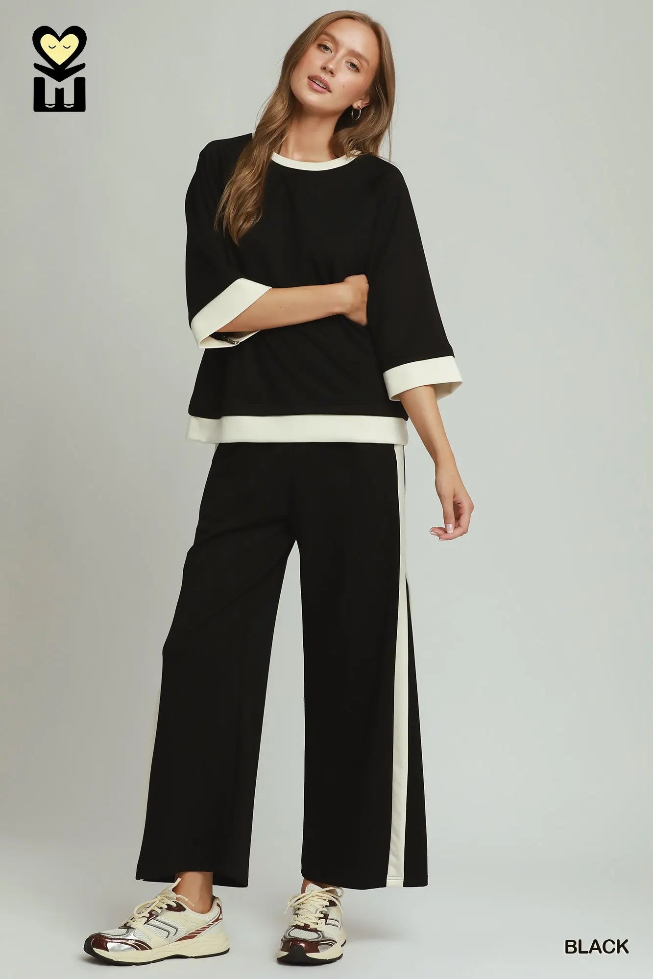 BLACK LUXEKNIT Colorblock  SET