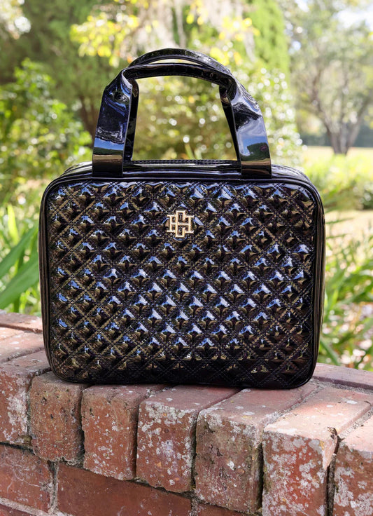 BLACK PATENT PUNTA CANA LARGE CASE