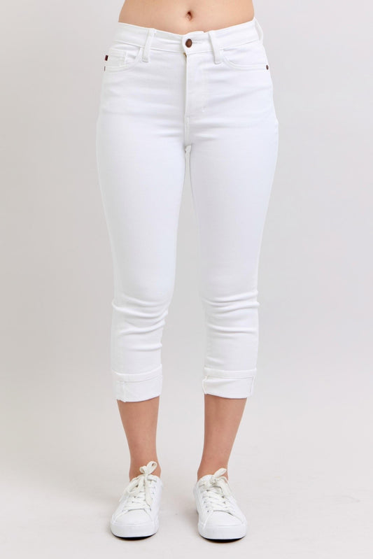 WHITE CAPRI WITH CUFF