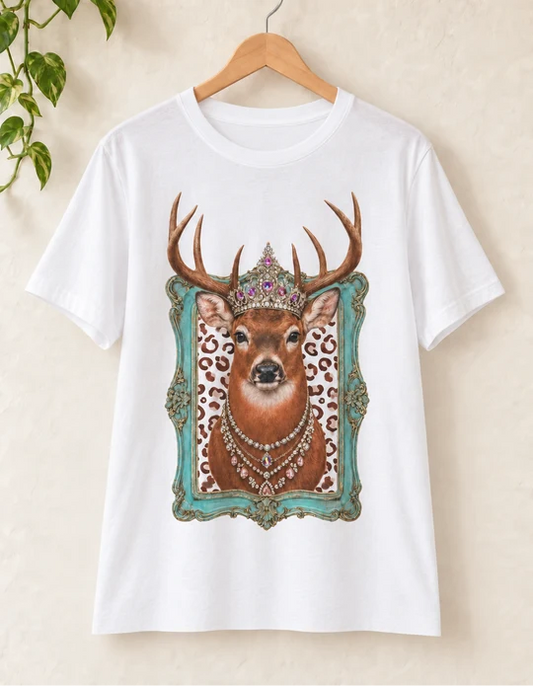 DEER W/ BLING CROWN &FRAME