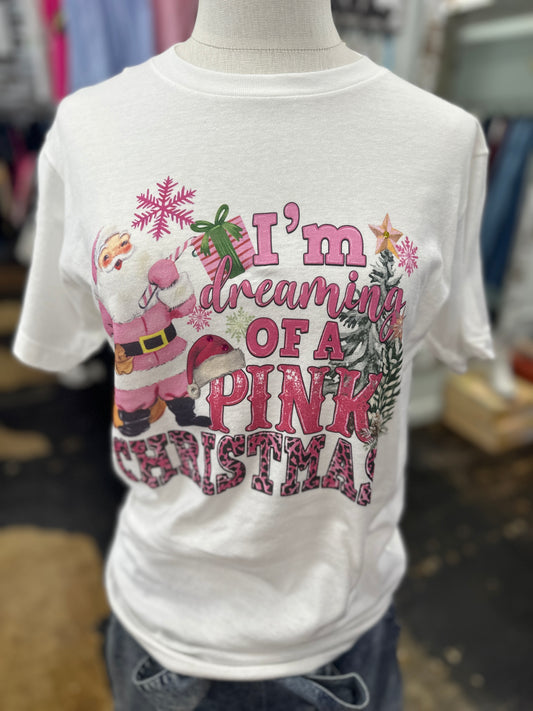 Dreaming of a Pink Christmas Tee