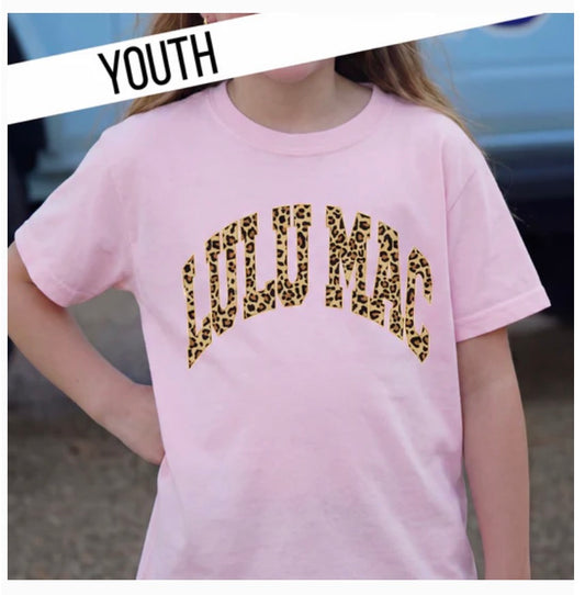 LULU MAC YOUTH BLOSSOM TEE W/LEO