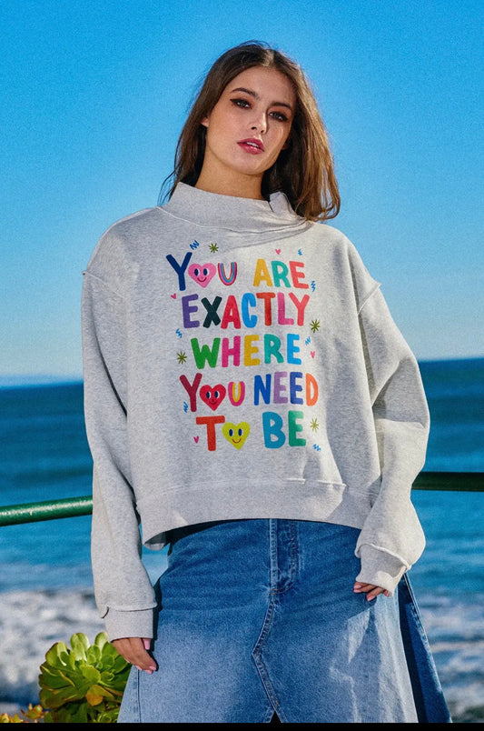 REVERSIBLE MOCK NECK