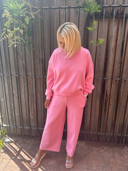HIBISCUS SWEATSHIRT W/DRAWSTRING PANTS