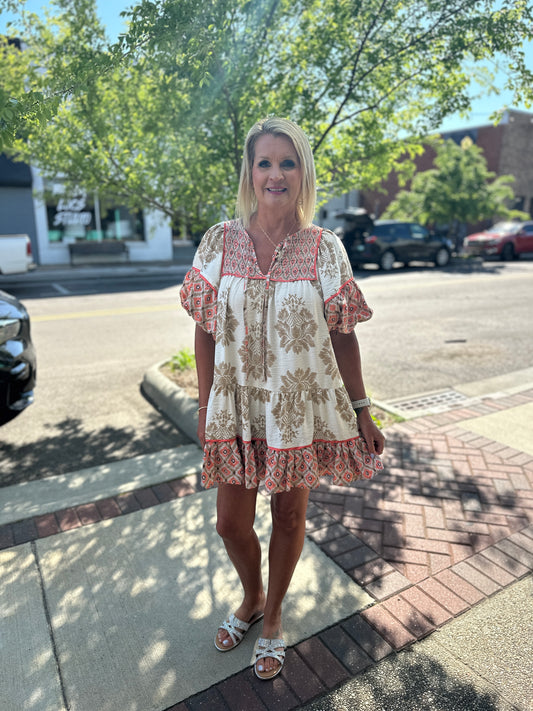 LATTE MIX MINI DRESS