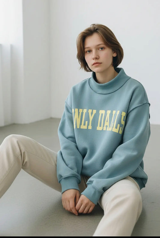 Blue Dilly Dally & Lolly Gag Reversible Sweatshirt