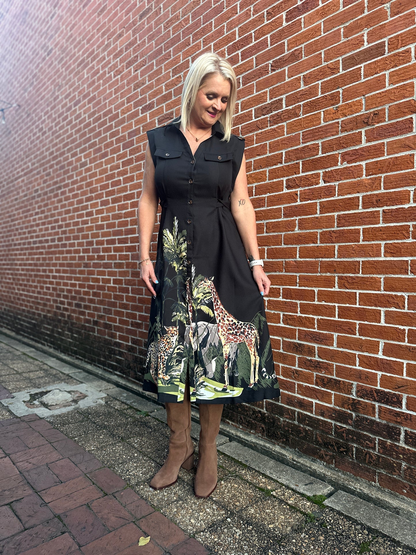 BLACK ZOO DRESS