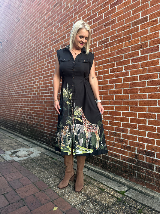 BLACK ZOO DRESS