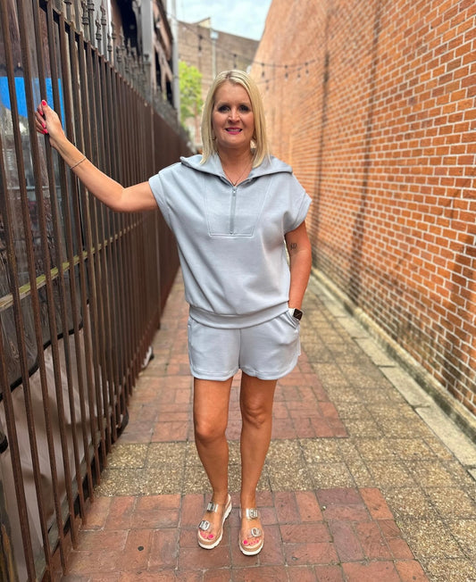 SLATE SCUBA HALF ZIP SET