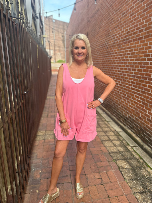 PINK COMFY ROMPER