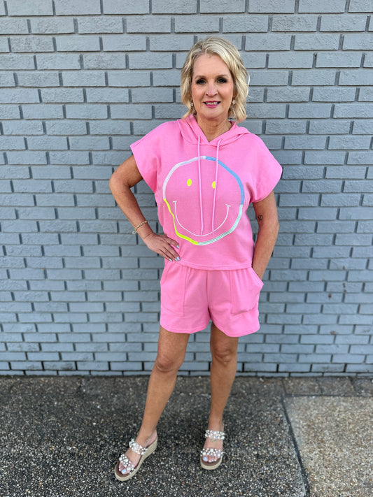 PINK SMILEY SET
