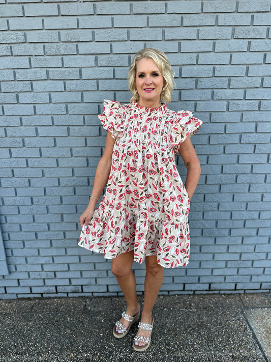 PINK PIN TUCK DR