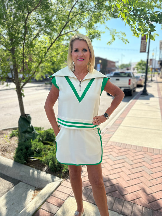 Jersey Skirt Set, CREAM