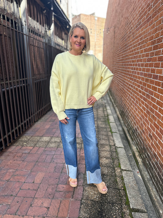 DROP SHOULDER SWEATER