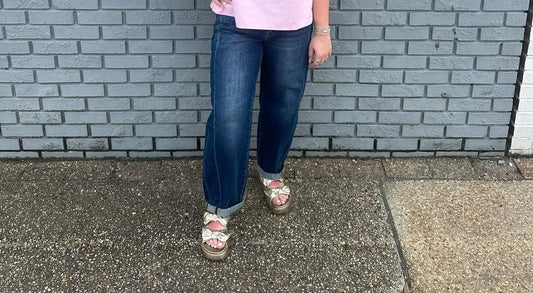 HIGH RISE BAREL JEANS