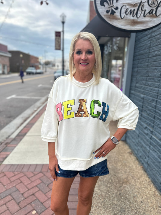 SPARKLY BEACH TOP